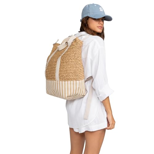 Roxy Women's Lightweight Breathable Straw Tote Bag for Vacation Travel