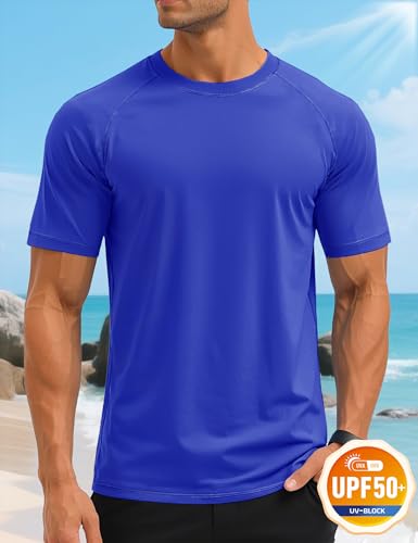 UPF 50+ Men's Short Sleeve T-Shirt for Surf and Swim
| Quick Dry Rash Guard for Men's Athletic Surf Shirts
| Performanc