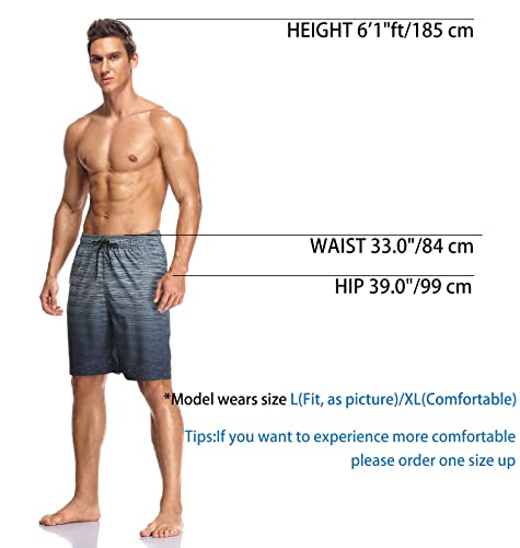 Flytop Mens Quick Dry Swim Trunks with Zipper Pockets for Summer Beach
| Flytop Men's Comfortable Quick Dry Board Short