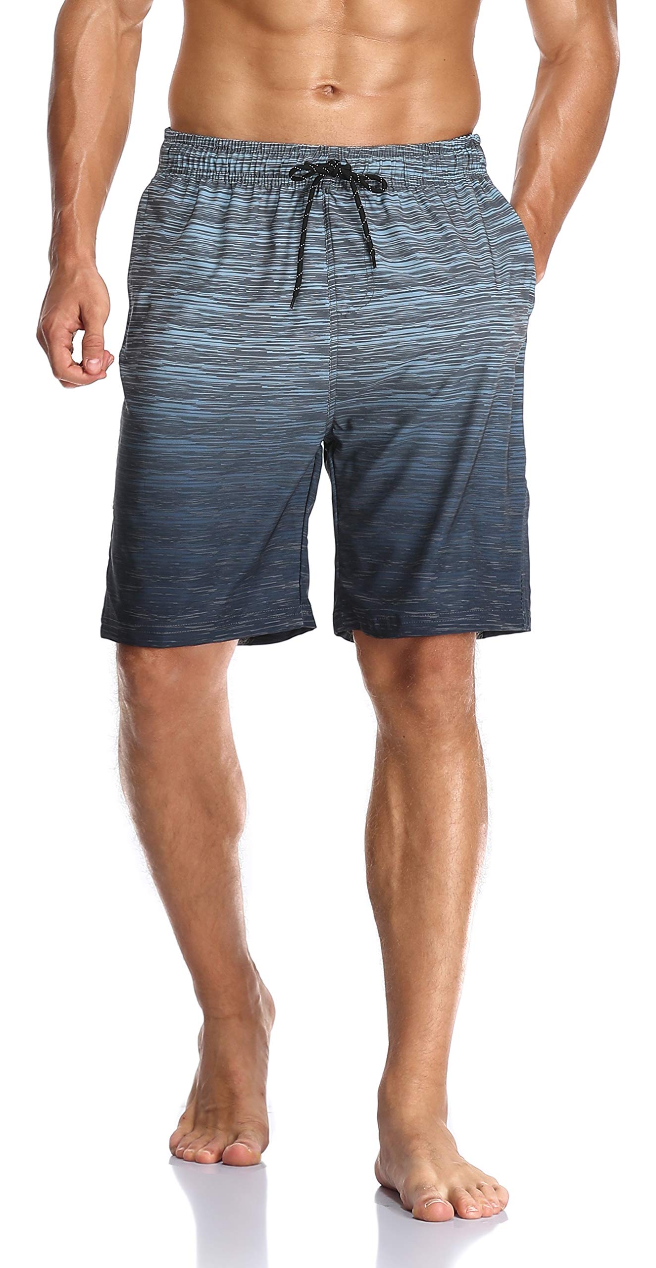 Flytop Mens Quick Dry Swim Trunks with Zipper Pockets for Summer Beach
| Flytop Men's Comfortable Quick Dry Board Short